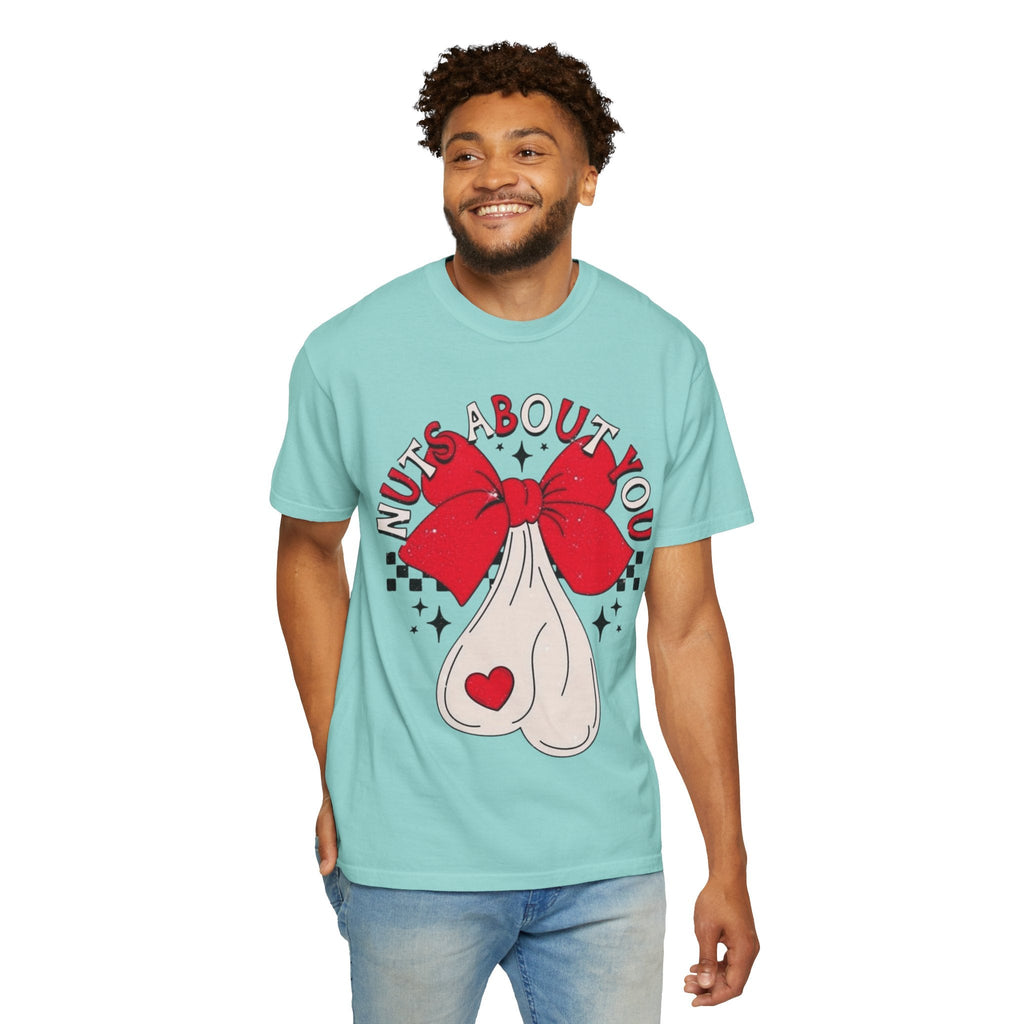 Nuts About You Unisex T-Shirt, Funny Gift, Casual Wear, Valentine's Day, Humorous Tees, Gift for Him/Her - Metamorphosis Creations