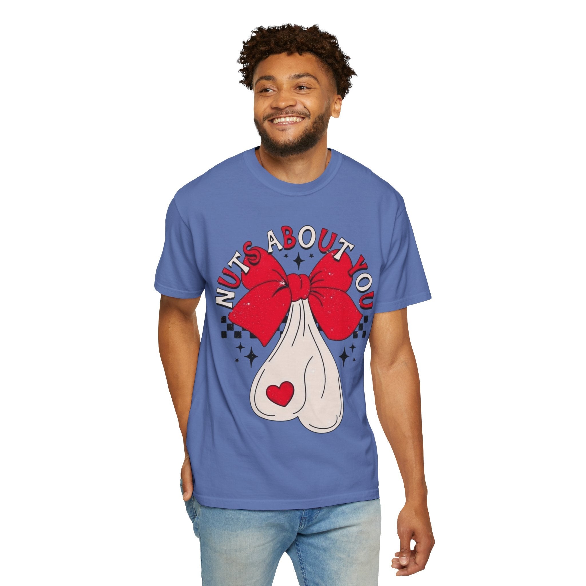 Nuts About You Unisex T-Shirt, Funny Gift, Casual Wear, Valentine's Day, Humorous Tees, Gift for Him/Her - Metamorphosis Creations