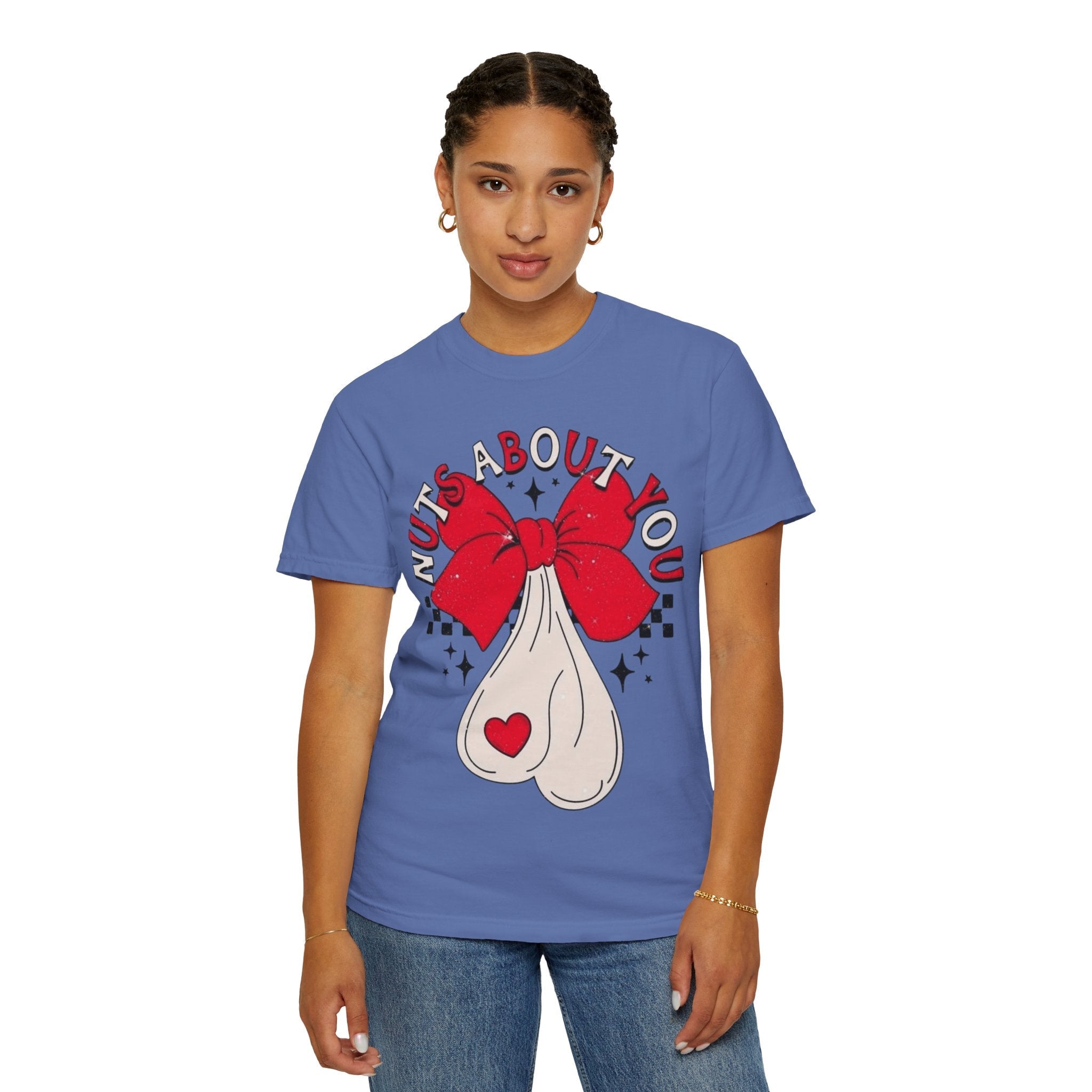 Nuts About You Unisex T-Shirt, Funny Gift, Casual Wear, Valentine's Day, Humorous Tees, Gift for Him/Her - Metamorphosis Creations