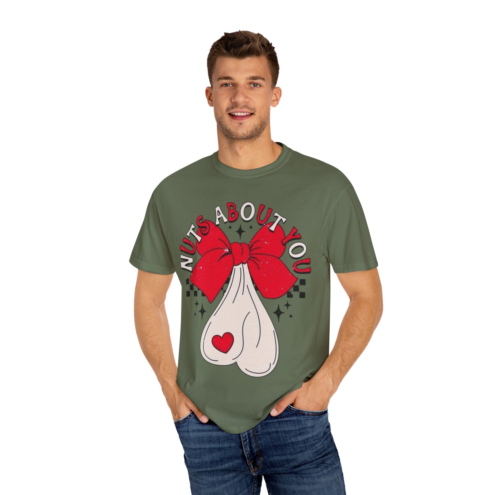 Nuts About You Unisex T-Shirt, Funny Gift, Casual Wear, Valentine's Day, Humorous Tees, Gift for Him/Her - Metamorphosis Creations