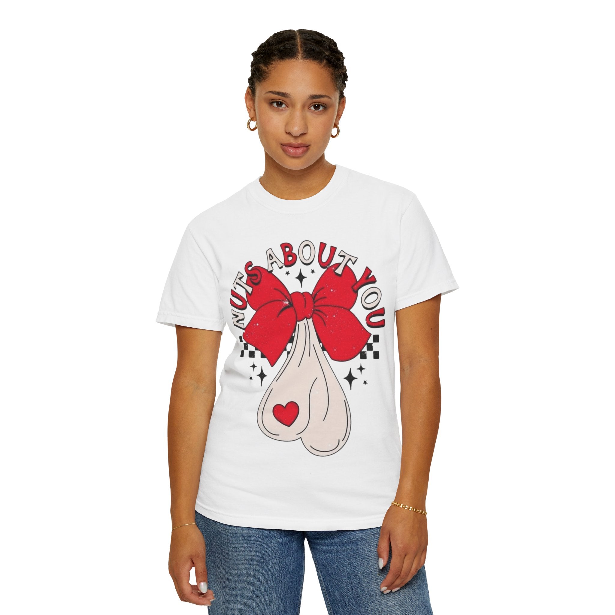 Nuts About You Unisex T-Shirt, Funny Gift, Casual Wear, Valentine's Day, Humorous Tees, Gift for Him/Her - Metamorphosis Creations