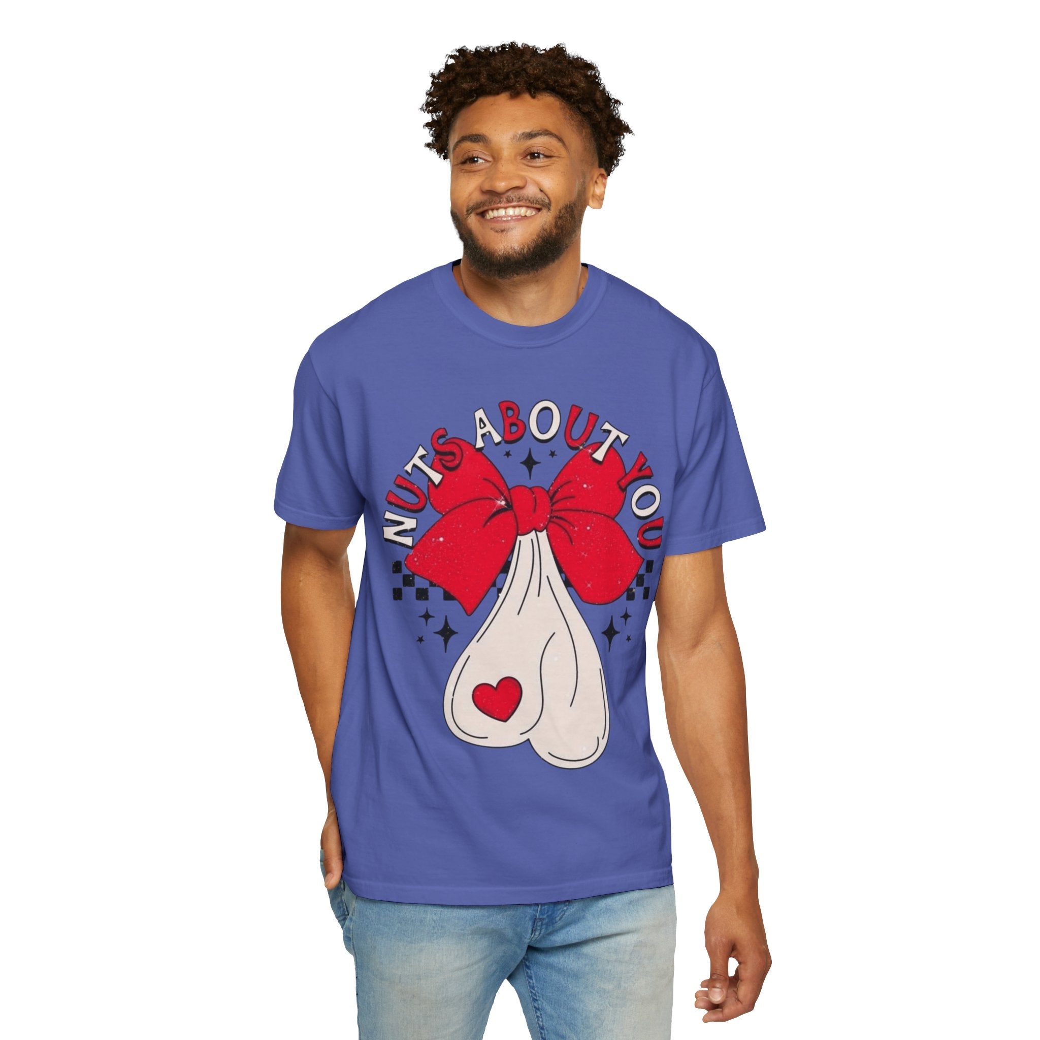 Nuts About You Unisex T-Shirt, Funny Gift, Casual Wear, Valentine's Day, Humorous Tees, Gift for Him/Her - Metamorphosis Creations