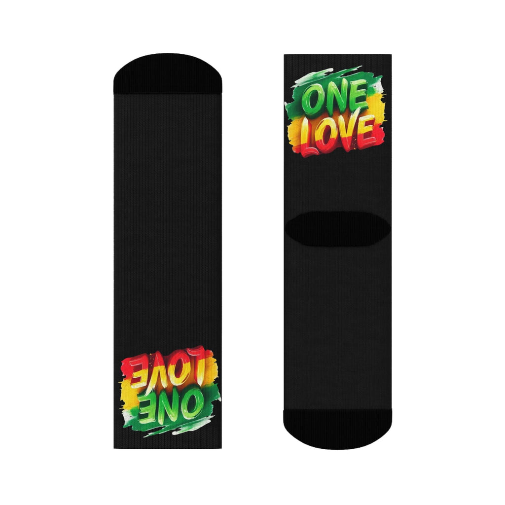 One Love Fun and Comfortable Crew Socks Crew Socks - Metamorphosis Creations