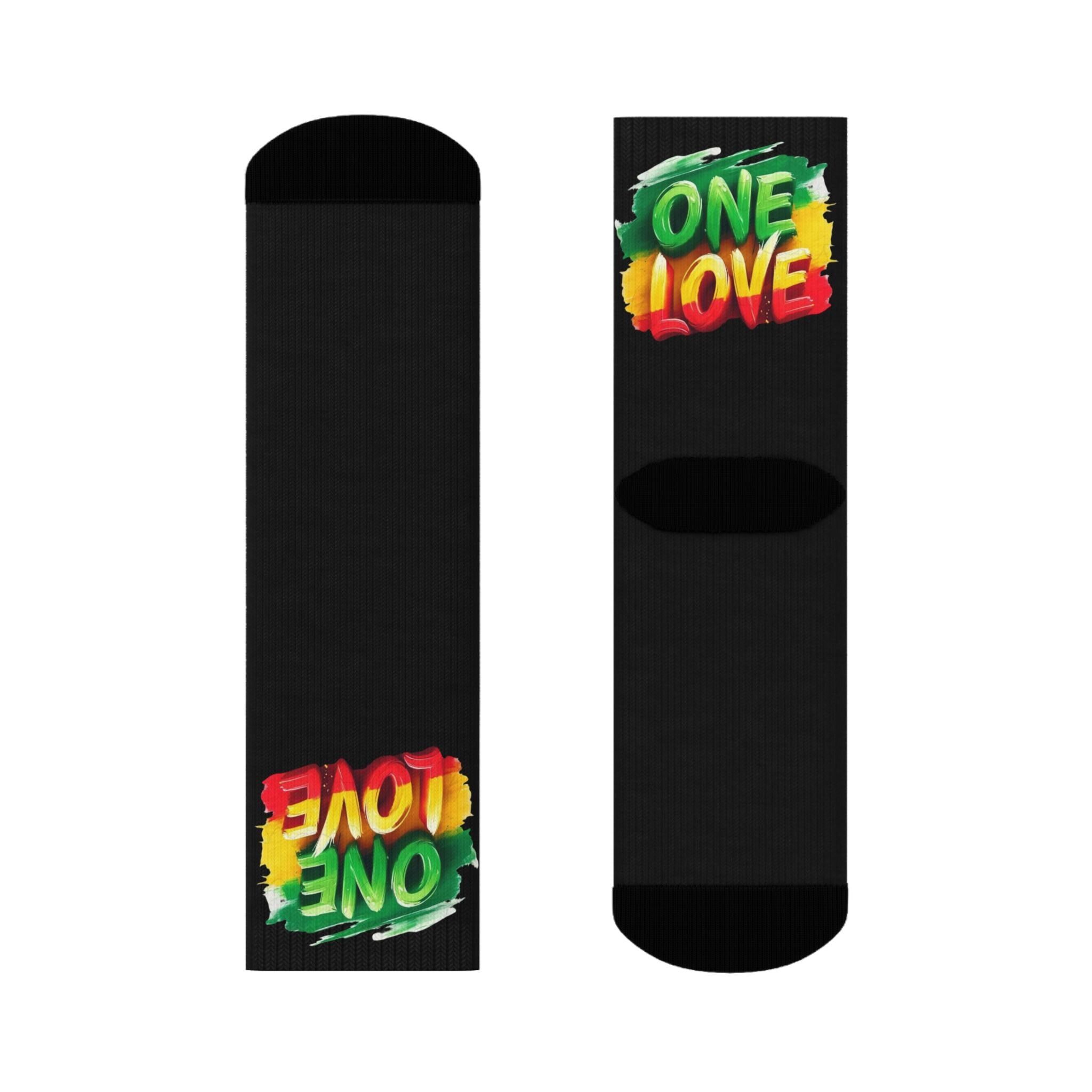 One Love Fun and Comfortable Crew Socks Crew Socks - Metamorphosis Creations