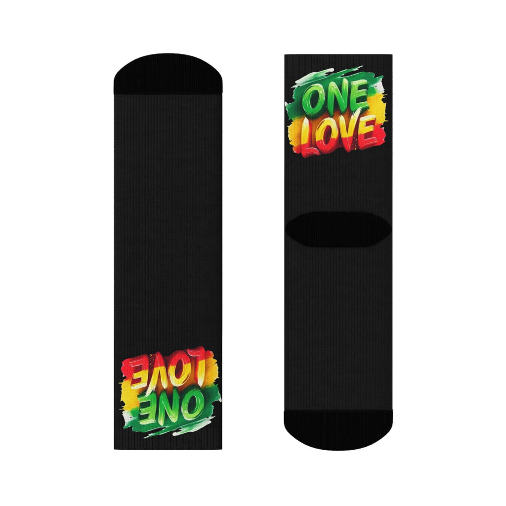 One Love Fun and Comfortable Crew Socks Crew Socks - Metamorphosis Creations