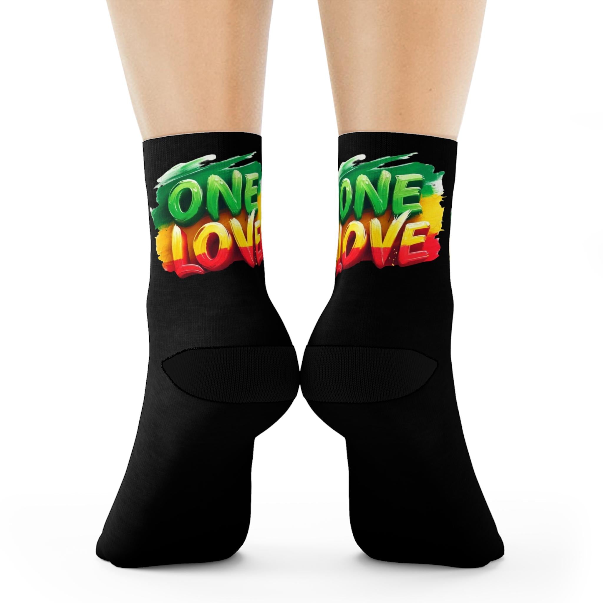 One Love Fun and Comfortable Crew Socks Crew Socks - Metamorphosis Creations