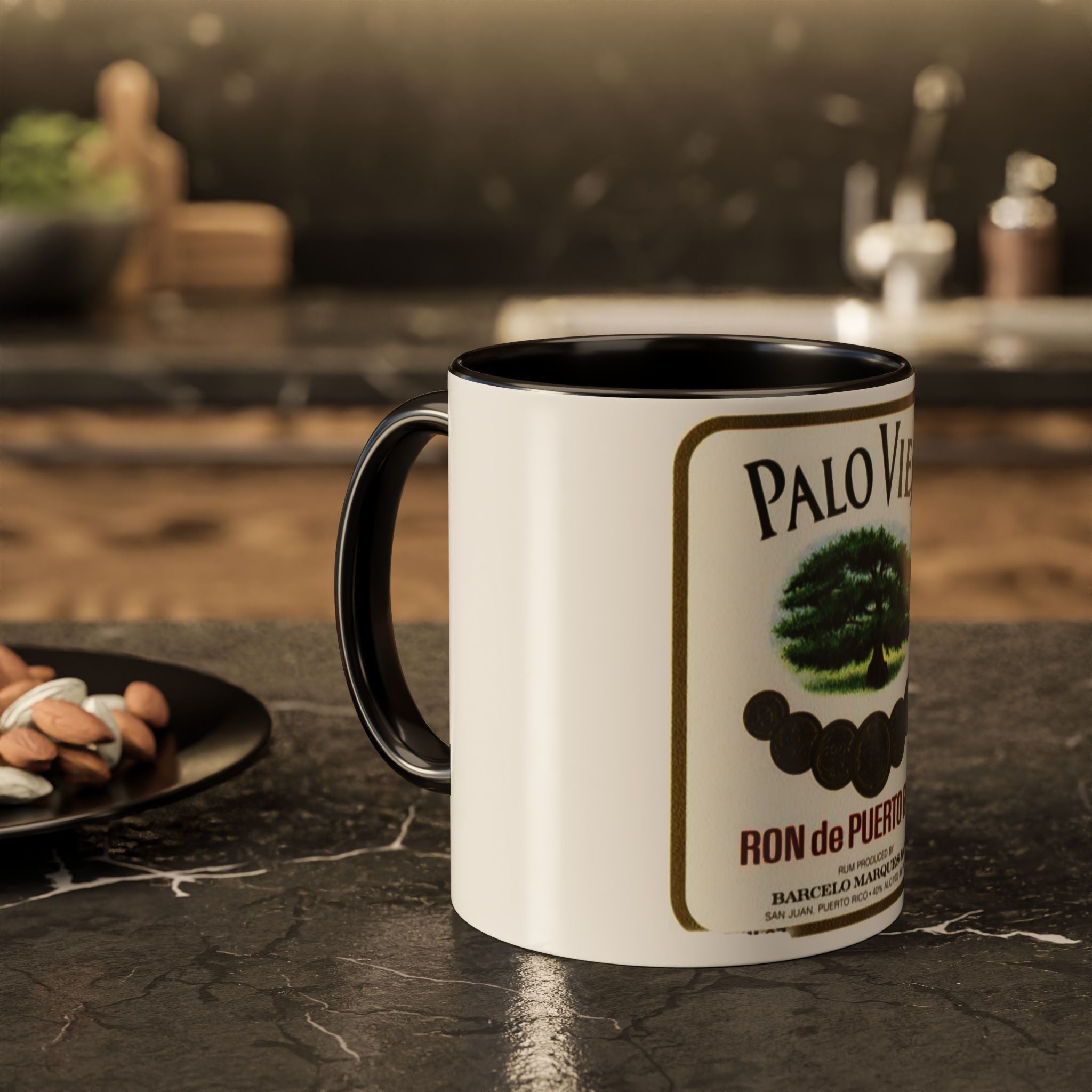 Palo Viejo Ron D e Puerto Rico Colorful Coffee Mugs for Celebration – Perfect for Gift - Giving, Personalized Drinks, Home Decor, Holiday Cheers, and Unique Gift Ideas - Metamorphosis Creations