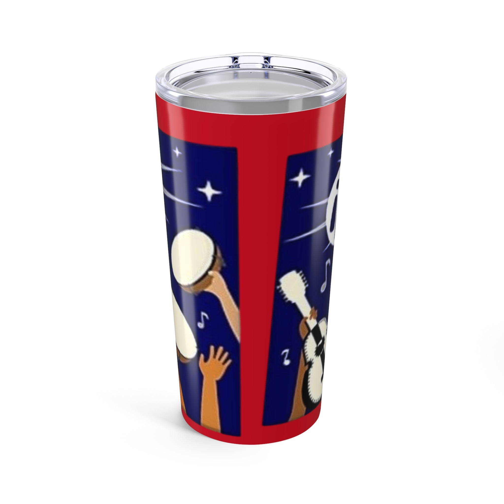 Parranda Puerto Riquena Musical Tumbler, Fun Travel Drinkware, Party Vibe, Gift for Music Lovers, Concert Accessory, Portable Beverage Cup - Metamorphosis Creations
