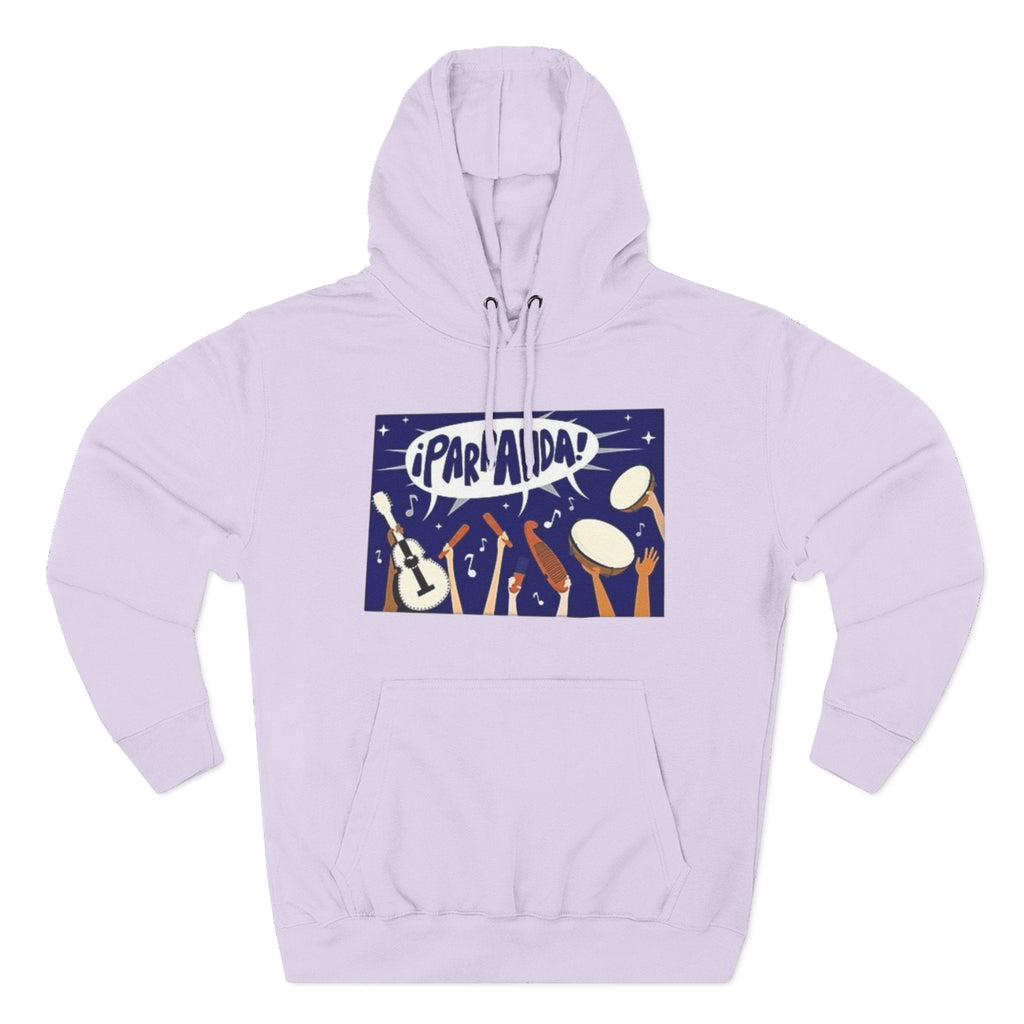 ¡Parranda! Three - Panel Fleece Hoodie | Cozy Gift for Music Lovers, Festival Wear, Lounge Hoodie, Casual Streetwear, Art - Inspired Clothing - Metamorphosis Creations