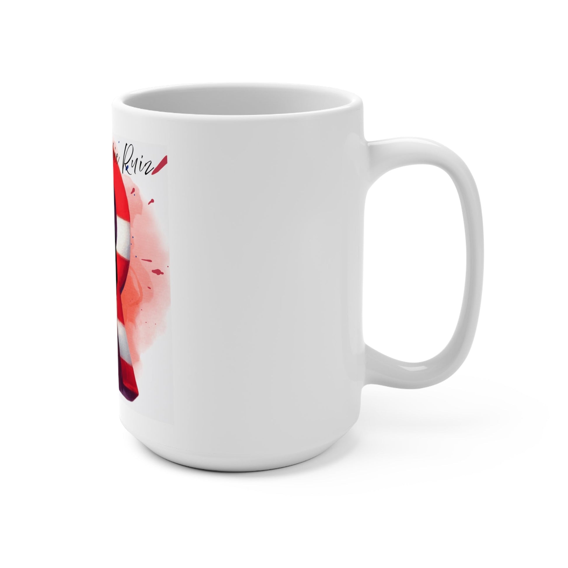 Patriotic 15oz Mug - Frankie Ruiz Fan Art, Great for Gifts, Home Decor, Coffee Lovers, Unique Collectible - Metamorphosis Creations