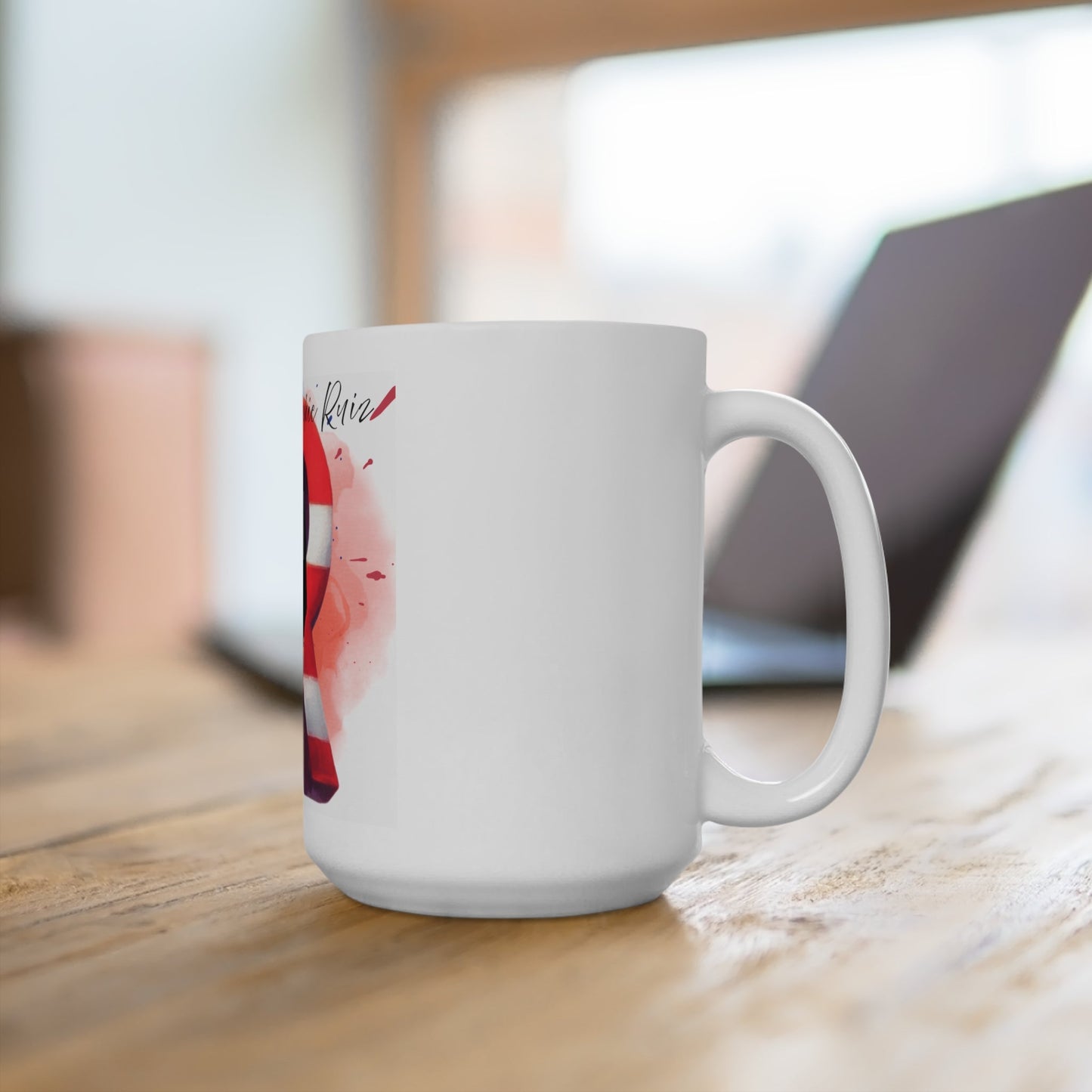 Patriotic 15oz Mug - Frankie Ruiz Fan Art, Great for Gifts, Home Decor, Coffee Lovers, Unique Collectible - Metamorphosis Creations