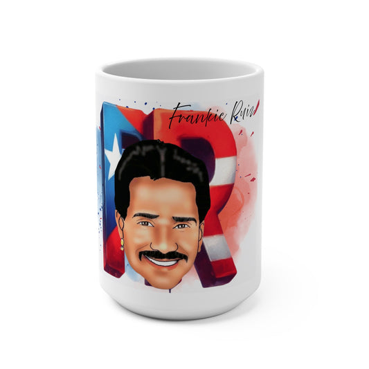 Patriotic 15oz Mug - Frankie Ruiz Fan Art, Great for Gifts, Home Decor, Coffee Lovers, Unique Collectible - Metamorphosis Creations