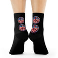 Patriotic Crew Socks with Tree Design, Comfortable Socks for Men and Women, Perfect for Independence Day and Casual Wear - Metamorphosis Creations