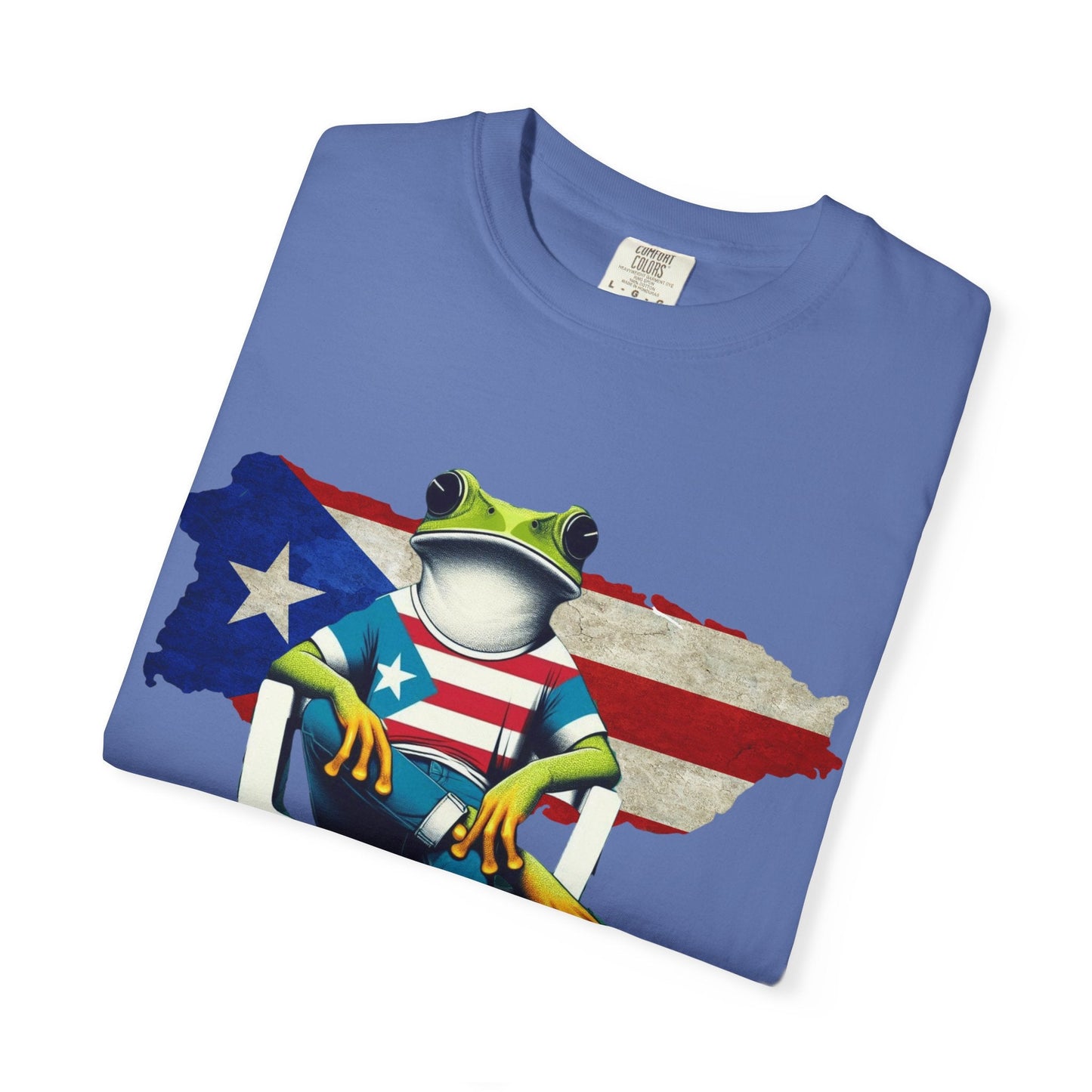 Patriotic Puerto Rican Shirt Patriotic Frog T-shirt, Humor Shirt, Gift for Nature Lovers, Summer BBQ Outfit - Metamorphosis Creations
