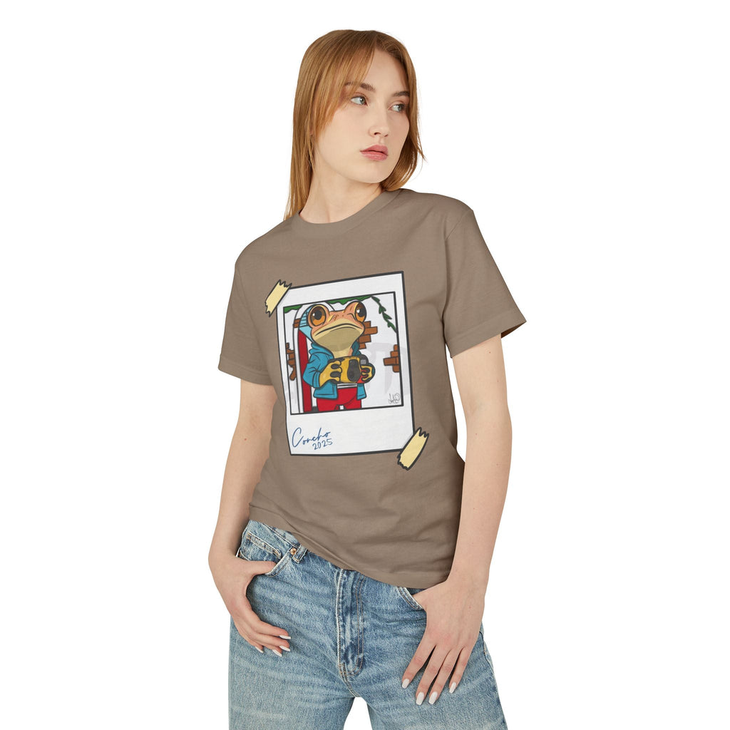 Patriotic Puerto Rican Shirt Playful Frog Graphic Tee, Fun Casual Wear, Gift for Animal Lovers, - Metamorphosis Creations