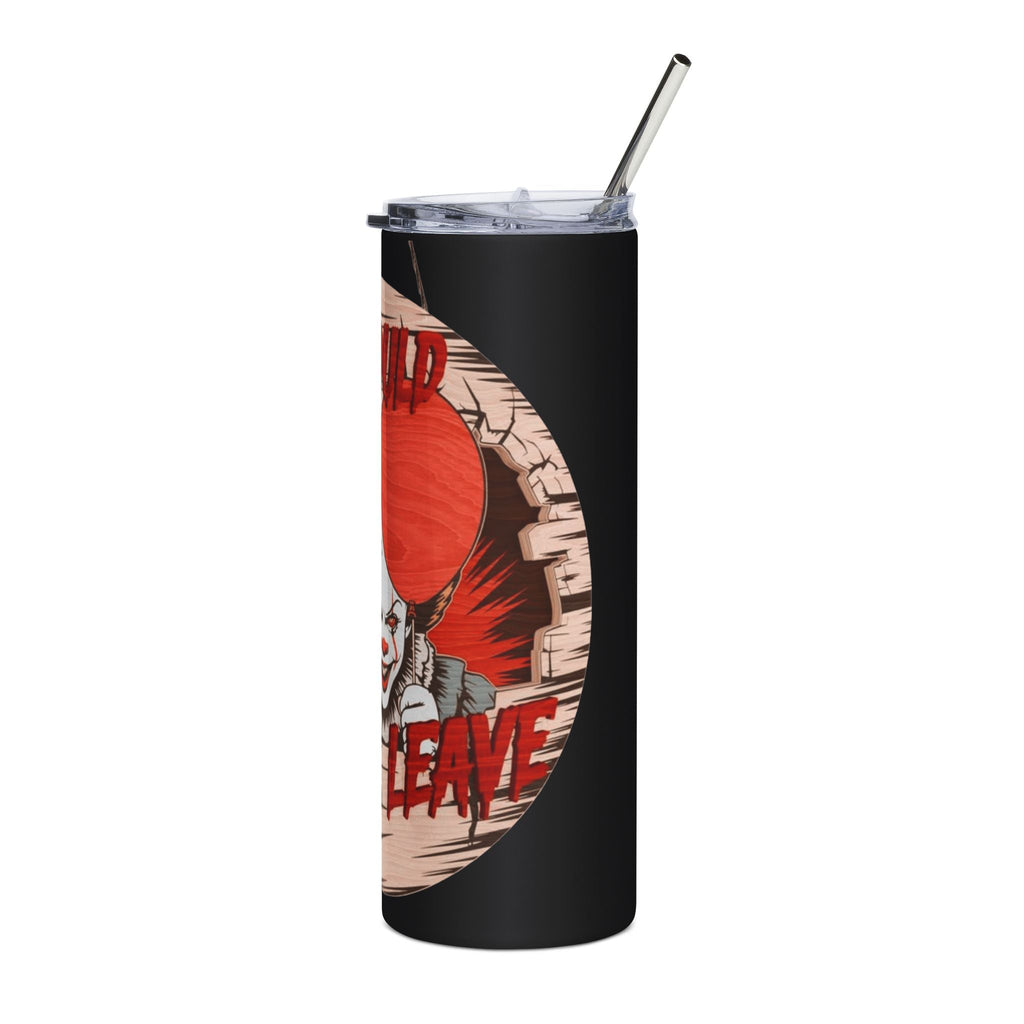 Pennywise Stainless Steel Tumbler, 20oz - Scary Movie Gift, Horror Themed Travel Mug, Halloween Party Drinkware, Unique Collector's [...] - Metamorphosis Creations