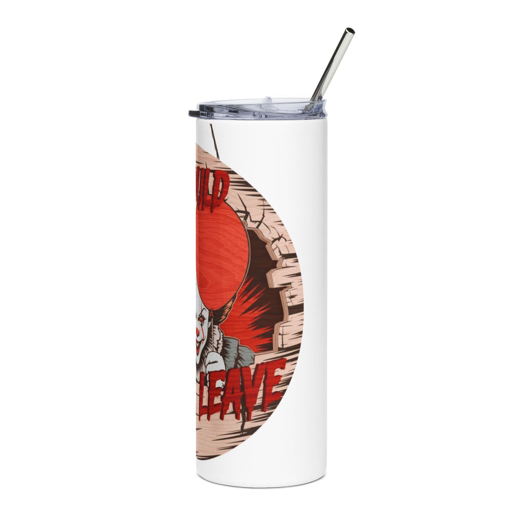 Pennywise Stainless Steel Tumbler, 20oz - Scary Movie Gift, Horror Themed Travel Mug, Halloween Party Drinkware, Unique Collector's [...] - Metamorphosis Creations