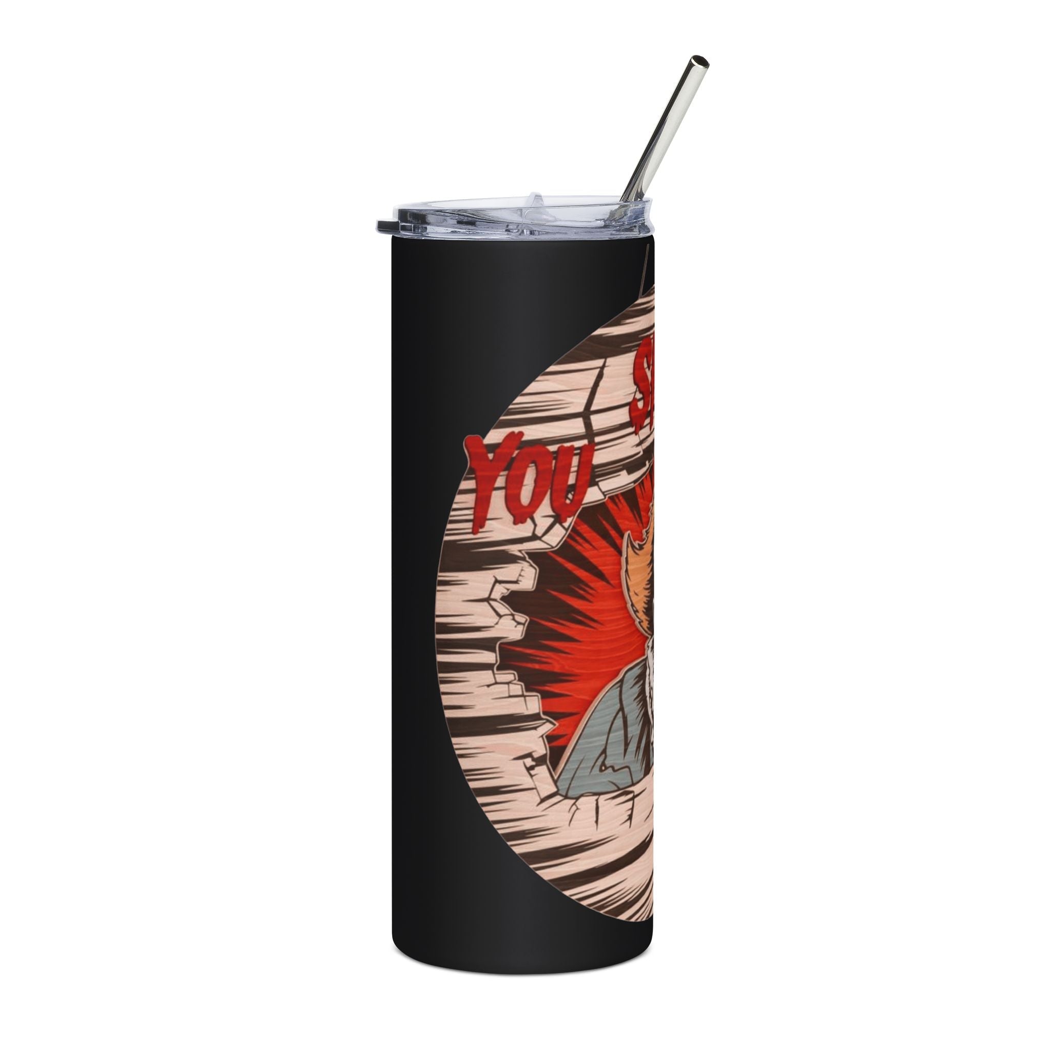 Pennywise Stainless Steel Tumbler, 20oz - Scary Movie Gift, Horror Themed Travel Mug, Halloween Party Drinkware, Unique Collector's [...] - Metamorphosis Creations