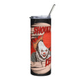 Pennywise Stainless Steel Tumbler, 20oz - Scary Movie Gift, Horror Themed Travel Mug, Halloween Party Drinkware, Unique Collector's [...] - Metamorphosis Creations