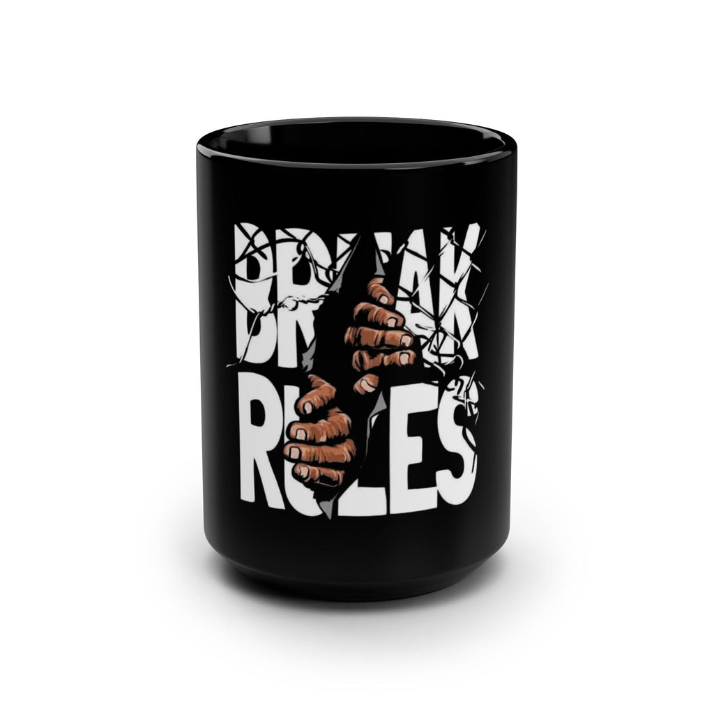 ✨ Perfect for yourself or as a meaningful gift for someone who needs a little reminder that they’re enough. Motivational Drinkware, Unique Home Decor, Print on Demand, Break the Rules - Metamorphosis Creations