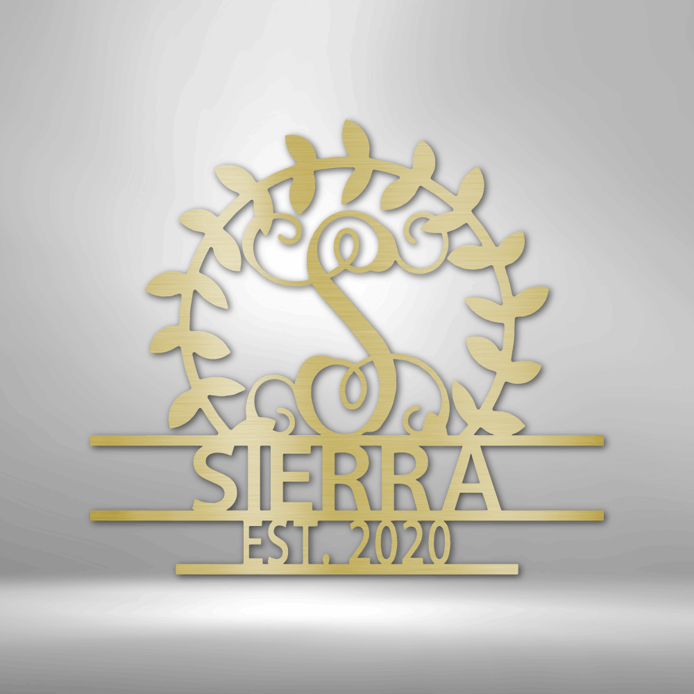 Personalized Crest - Steel Sign - Metamorphosis Creations