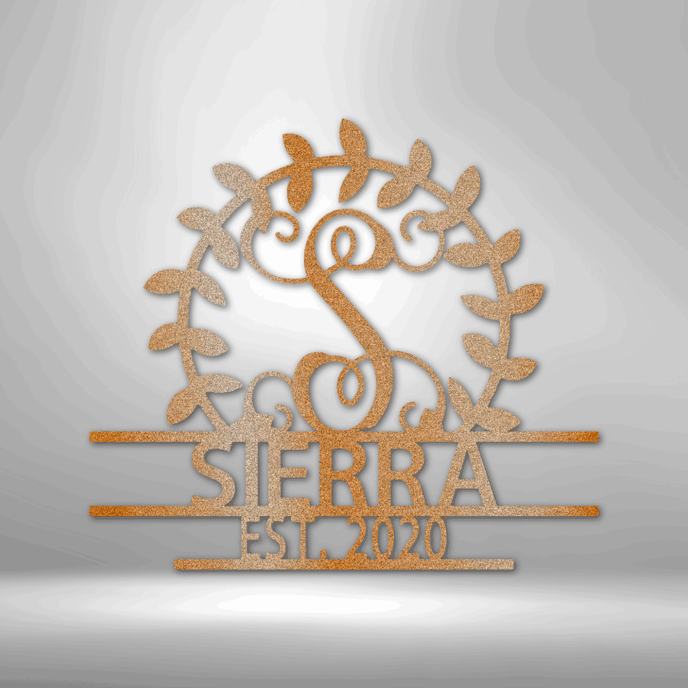 Personalized Crest - Steel Sign - Metamorphosis Creations