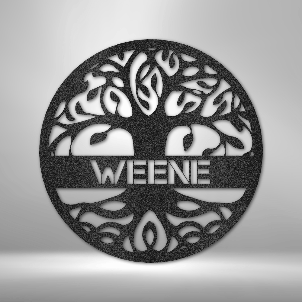 Personalized Tree of Life - Steel Sign - Metamorphosis Creations