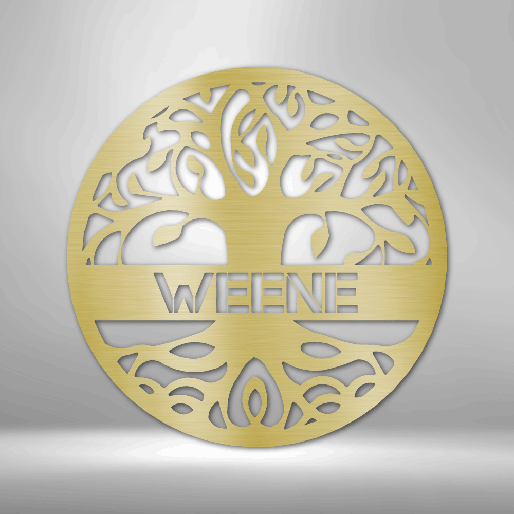 Personalized Tree of Life - Steel Sign - Metamorphosis Creations