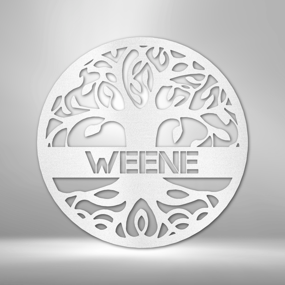 Personalized Tree of Life - Steel Sign - Metamorphosis Creations