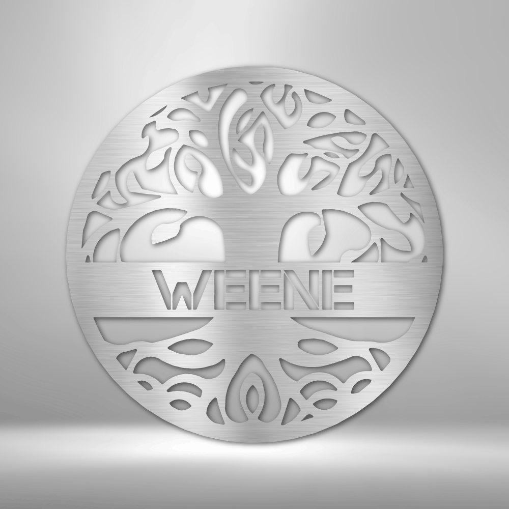Personalized Tree of Life - Steel Sign - Metamorphosis Creations