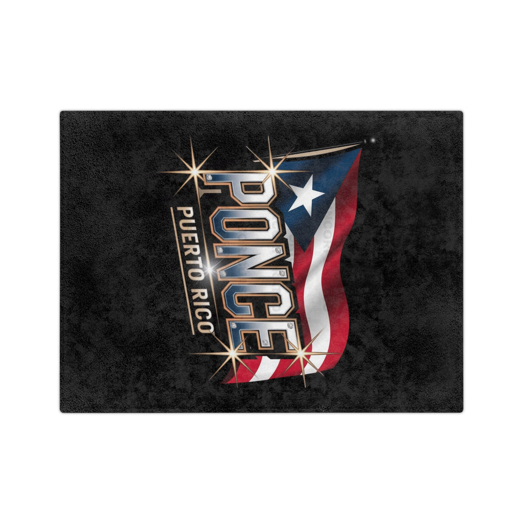Ponce Puerto Rico Pride Microfiber Blanket, Cozy Home Decor, Travel Blanket, Gift for Puerto Ricans, Beach Blanket, Soft Throw - Metamorphosis Creations