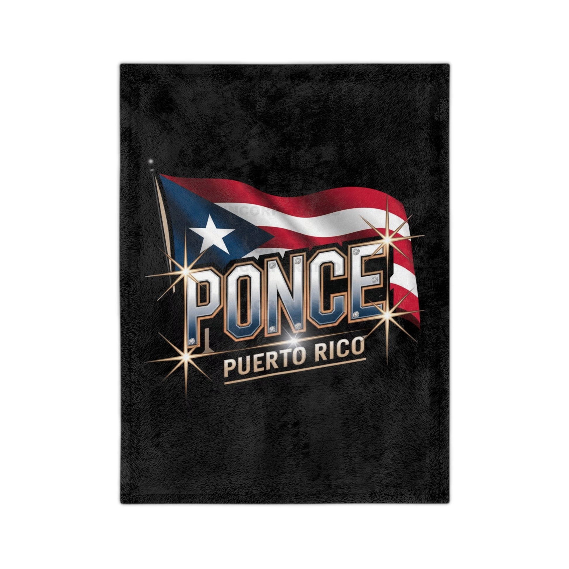 Ponce Puerto Rico Pride Microfiber Blanket, Cozy Home Decor, Travel Blanket, Gift for Puerto Ricans, Beach Blanket, Soft Throw - Metamorphosis Creations
