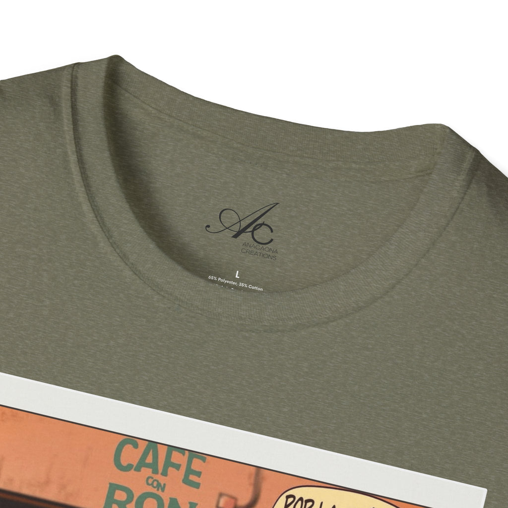 POR LA MANANA CAFE Coffee Lovers, Casual Wear, Unisex Fashion Proud Puerto Rican Tee Puerto Rican Heritage Shirt - Metamorphosis Creations