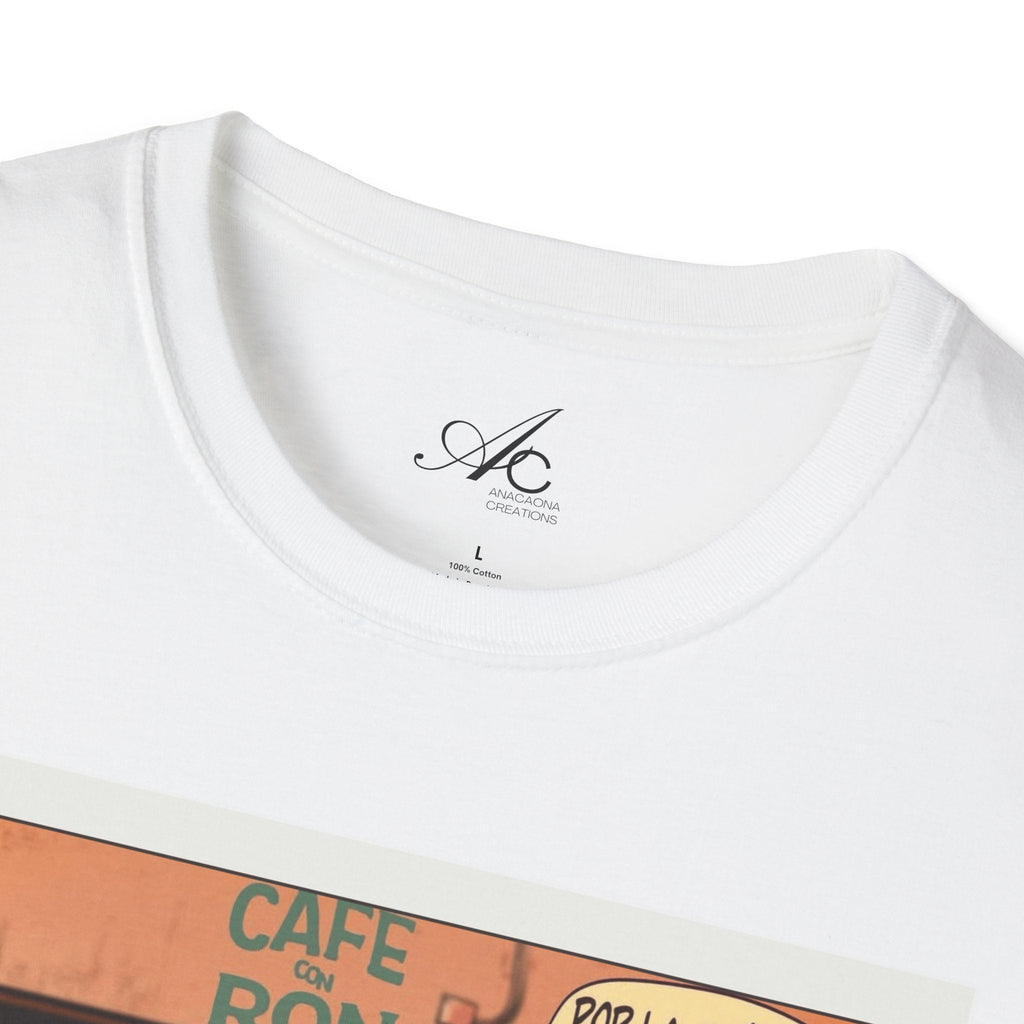 POR LA MANANA CAFE Coffee Lovers, Casual Wear, Unisex Fashion Proud Puerto Rican Tee Puerto Rican Heritage Shirt - Metamorphosis Creations