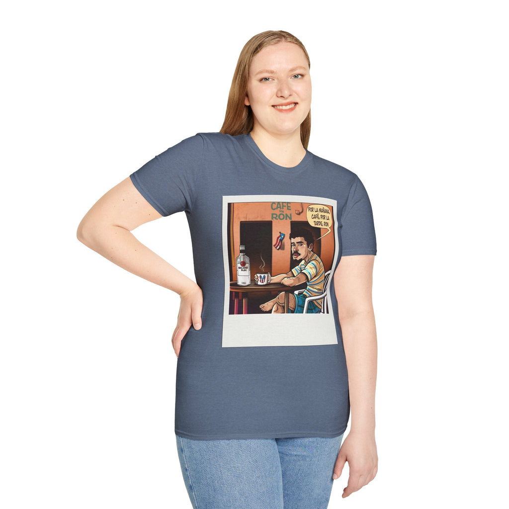 POR LA MANANA CAFE Coffee Lovers, Casual Wear, Unisex Fashion Proud Puerto Rican Tee Puerto Rican Heritage Shirt - Metamorphosis Creations