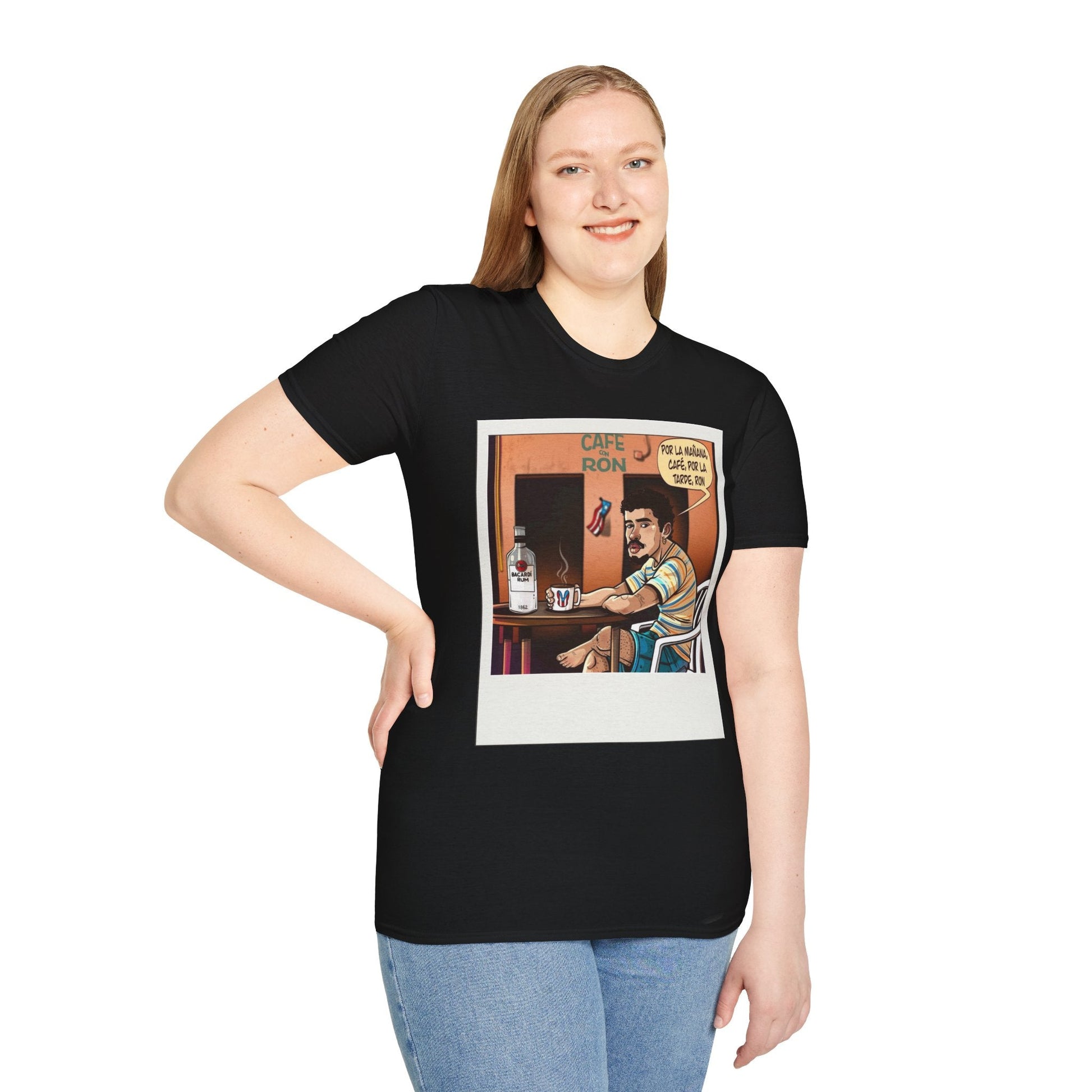 POR LA MANANA CAFE Coffee Lovers, Casual Wear, Unisex Fashion Proud Puerto Rican Tee Puerto Rican Heritage Shirt - Metamorphosis Creations