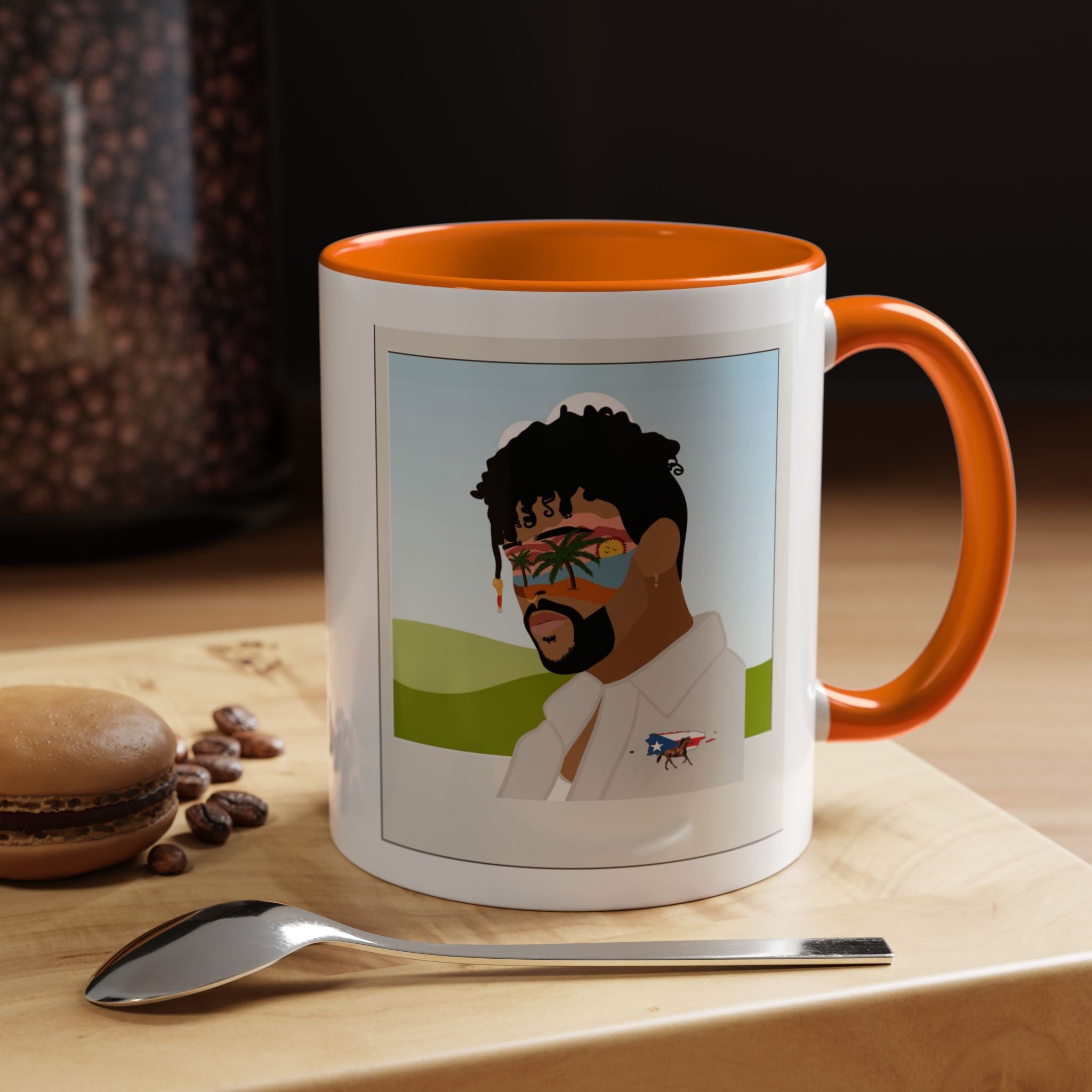 Por la manana Cafe Puerto Rican Mug Boricua Pride Mug Coffee Lover’s Essential, Stylish Mug with Portrait Design - Metamorphosis Creations