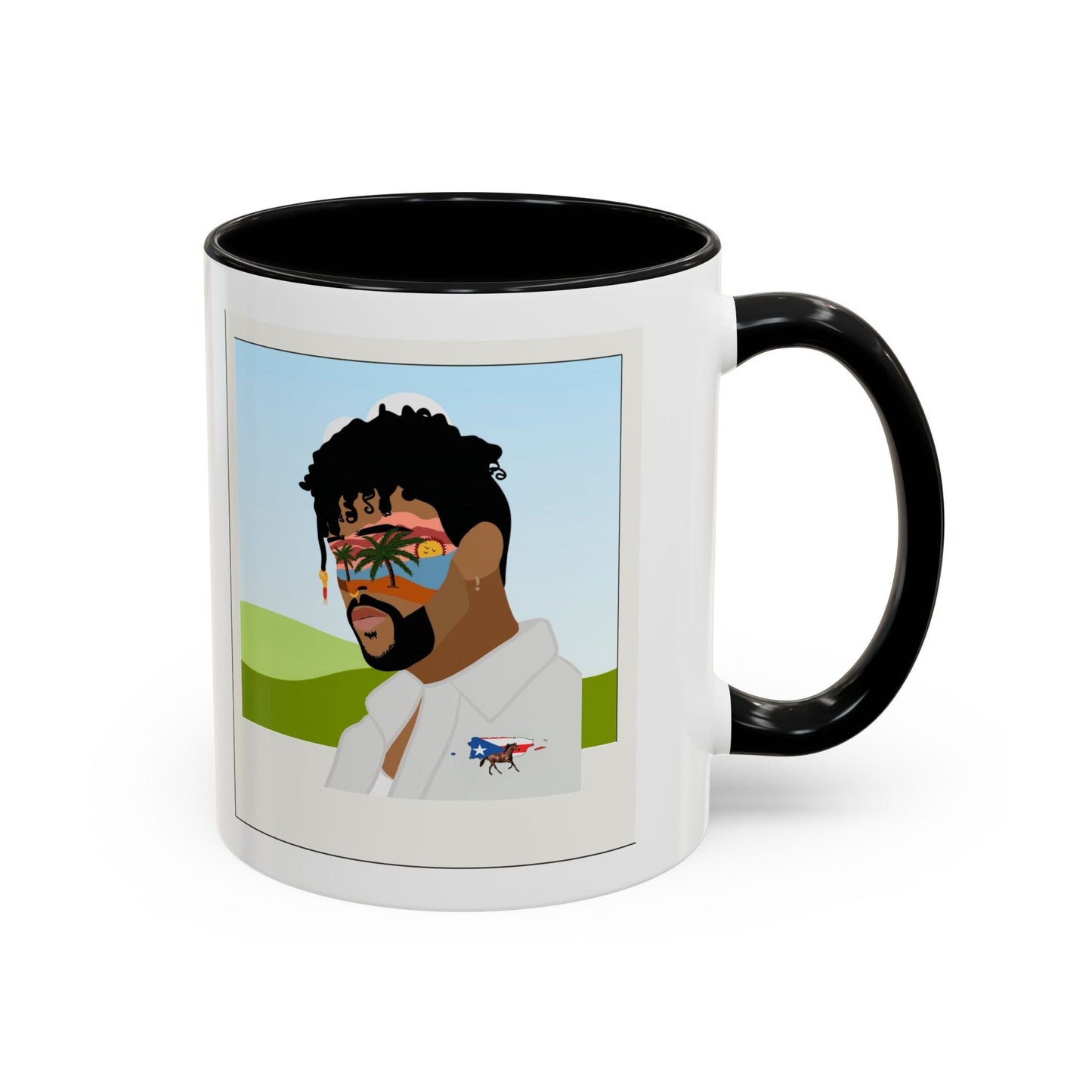 Por la manana Cafe Puerto Rican Mug Boricua Pride Mug Coffee Lover’s Essential, Stylish Mug with Portrait Design - Metamorphosis Creations