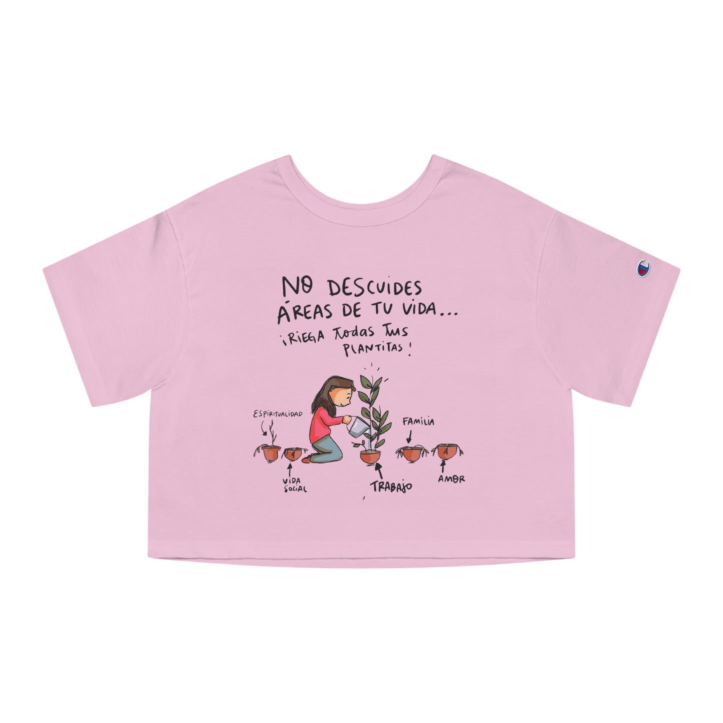 Porque cada día es una nueva oportunidad para brillar. Cropped T-Shirt with Inspirational Design for Women, Casual Wear, Gift for Her, Motivational Tee, Everyday Style - Metamorphosis Creations