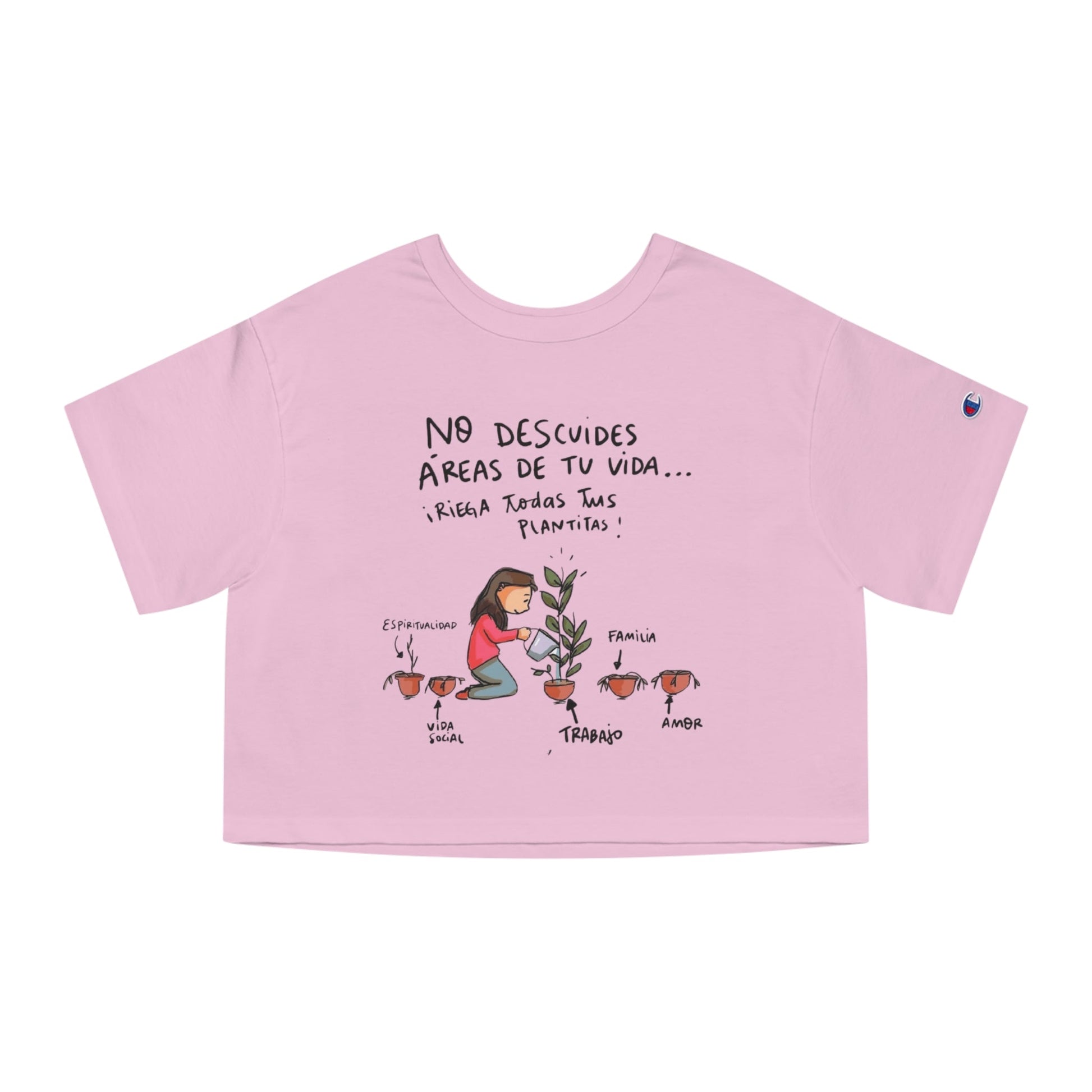 Porque cada día es una nueva oportunidad para brillar. Cropped T-Shirt with Inspirational Design for Women, Casual Wear, Gift for Her, Motivational Tee, Everyday Style - Metamorphosis Creations