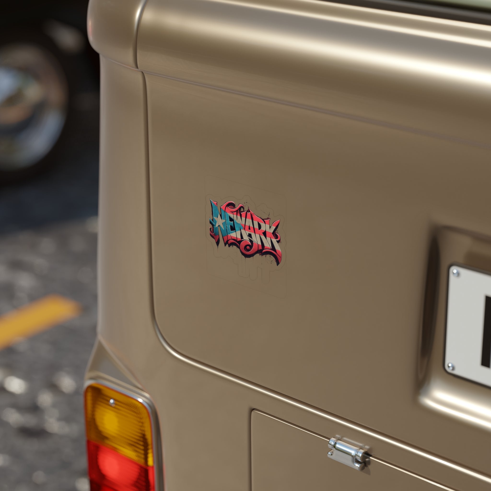 PR Proud from Here, Rooted Over There, Newark Graffiti Art, Customizable Decals for Cars, Laptops, and Water Bottles, Perfect for Street - Metamorphosis Creations