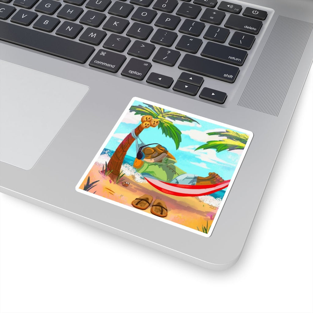 PR Stick Your Pride Anywhere Beach Vibes Kiss - Cut Stickers, Tropical Summer Stickers, Laptop Decor, Hammock Art, - Metamorphosis Creations