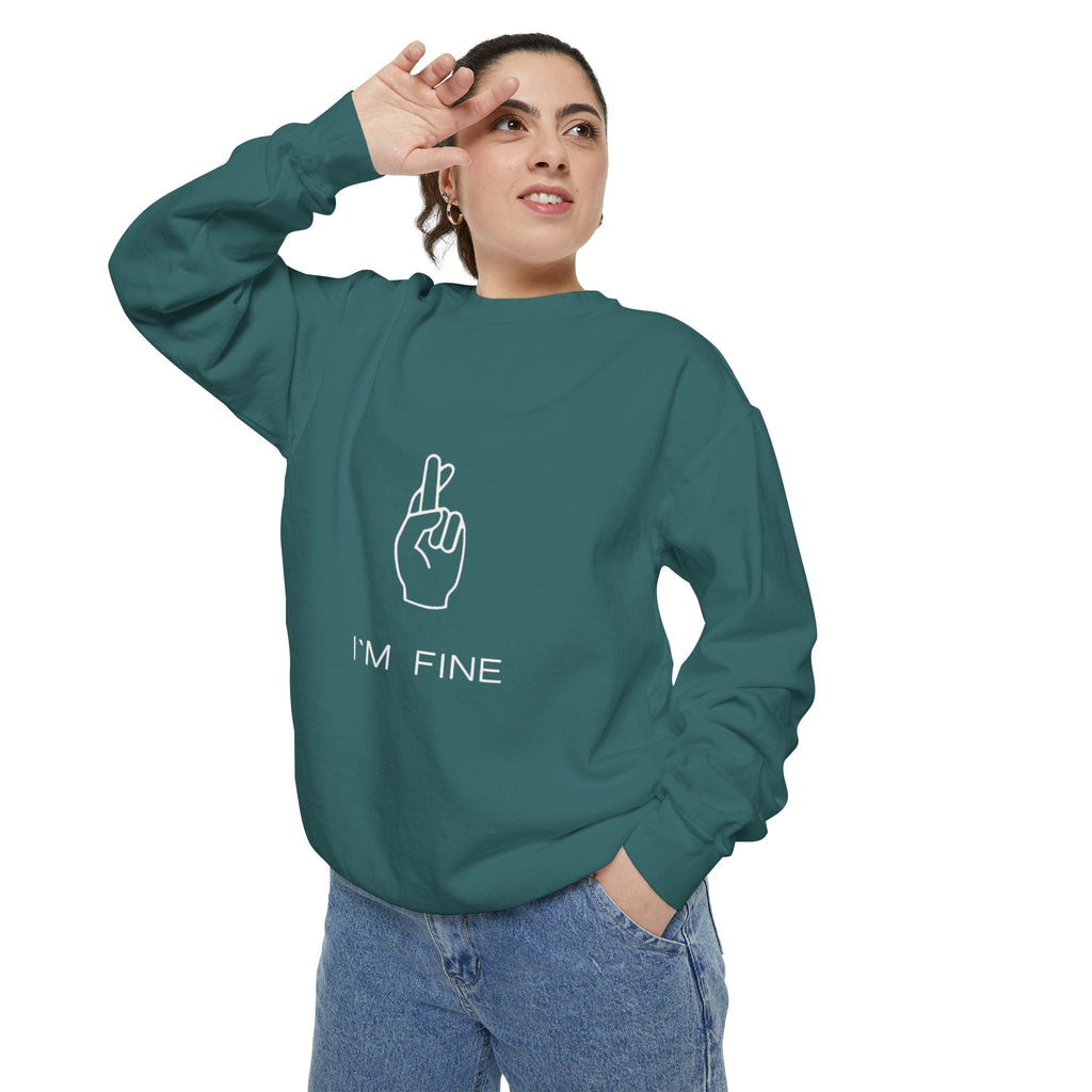Progress, Not Perfection Unisex Garment - Dyed Sweatshirt - Metamorphosis Creations