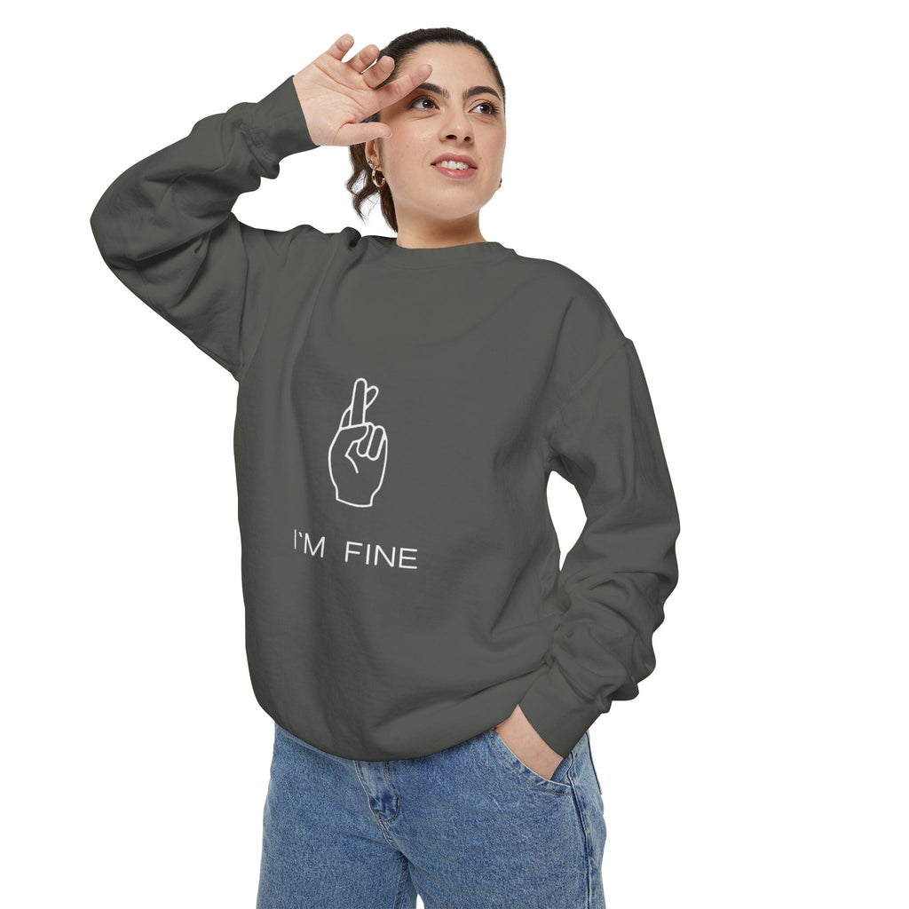 Progress, Not Perfection Unisex Garment - Dyed Sweatshirt - Metamorphosis Creations