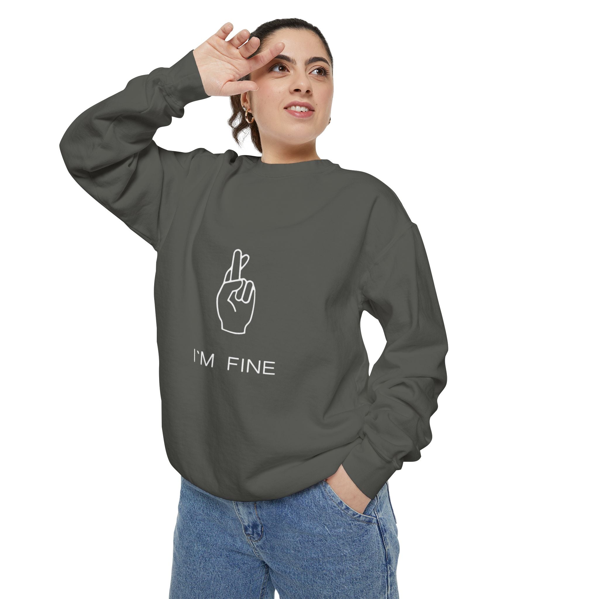 Progress, Not Perfection Unisex Garment - Dyed Sweatshirt - Metamorphosis Creations
