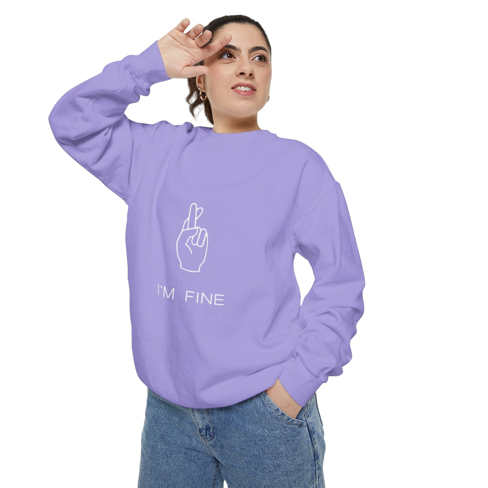 Progress, Not Perfection Unisex Garment - Dyed Sweatshirt - Metamorphosis Creations