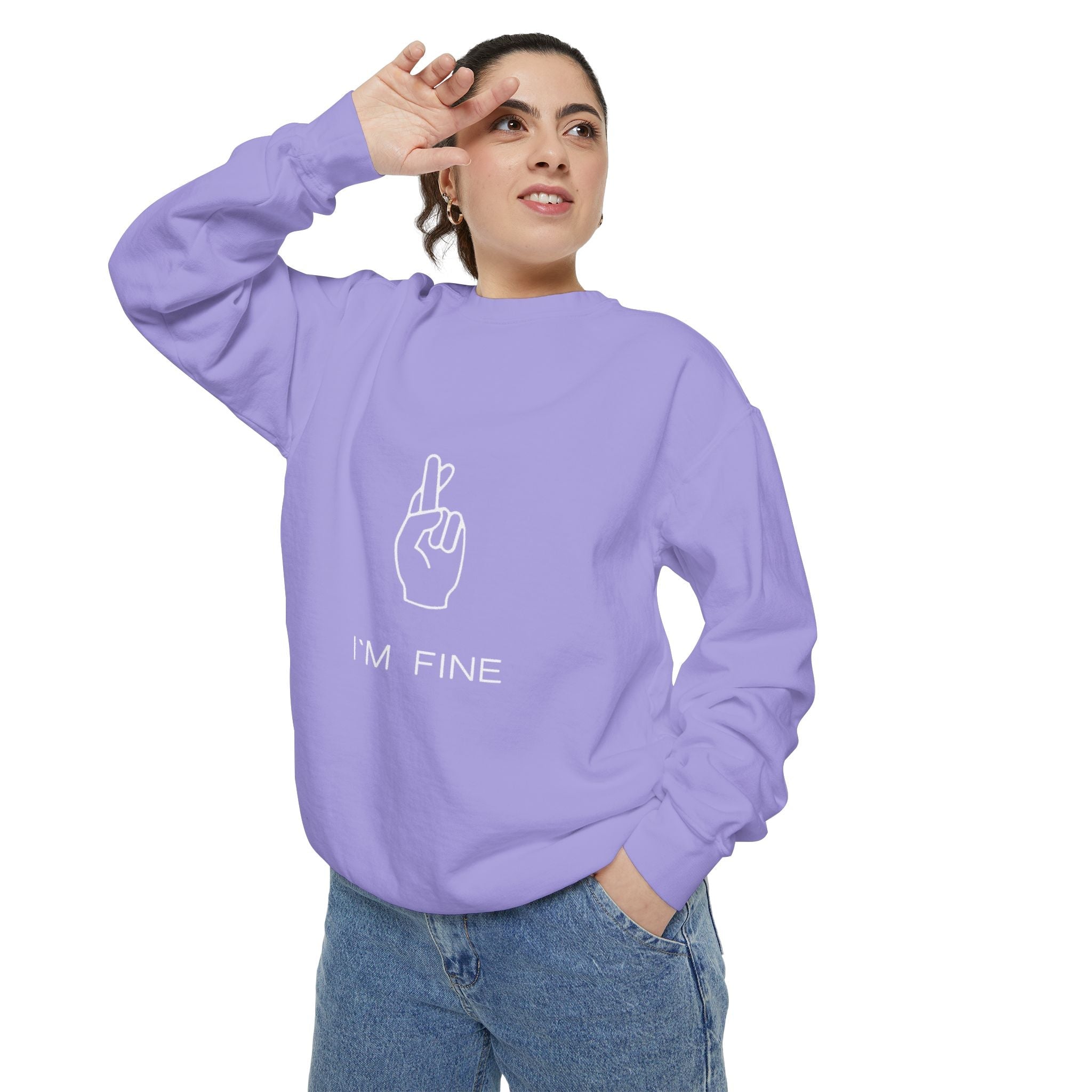 Progress, Not Perfection Unisex Garment - Dyed Sweatshirt - Metamorphosis Creations