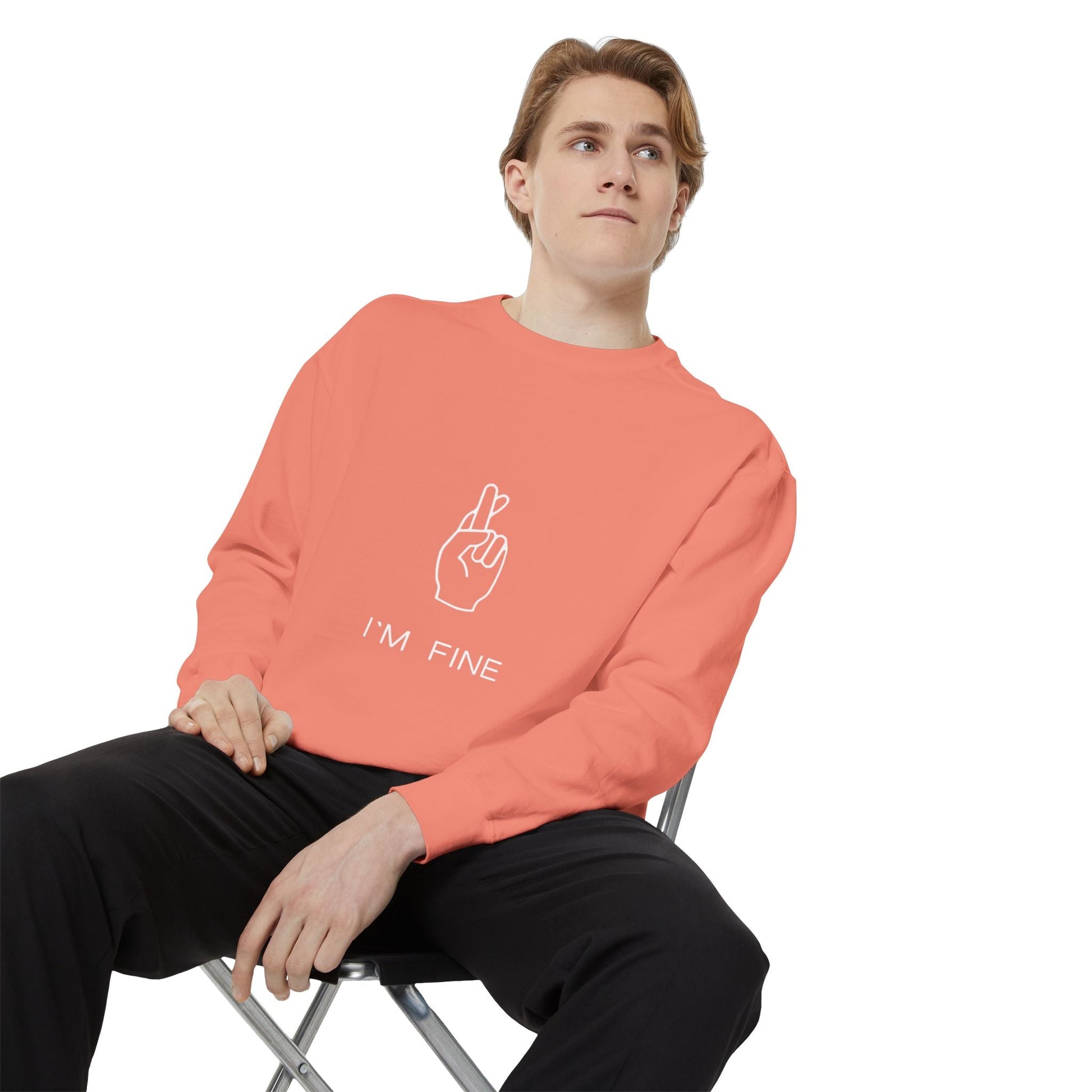 Progress, Not Perfection Unisex Garment - Dyed Sweatshirt - Metamorphosis Creations