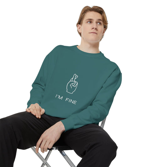 Progress, Not Perfection Unisex Garment - Dyed Sweatshirt - Metamorphosis Creations