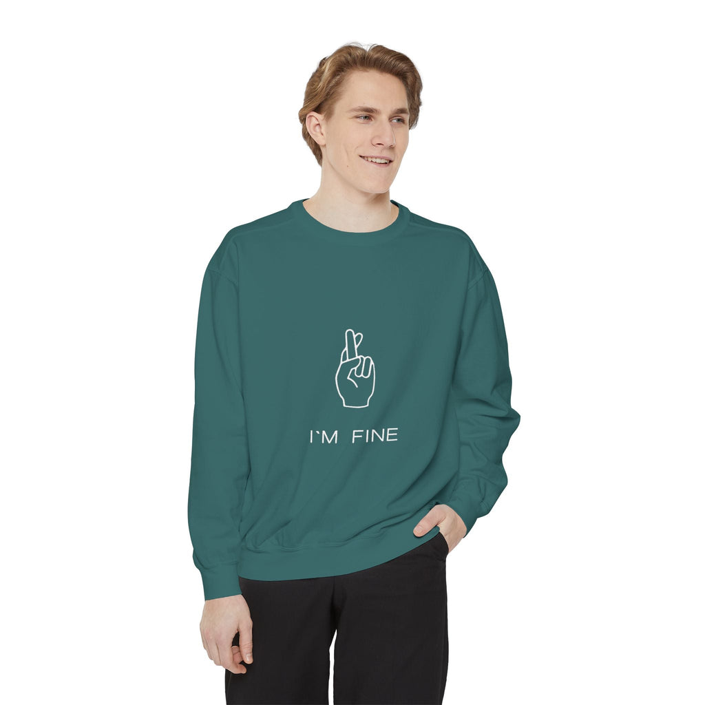 Progress, Not Perfection Unisex Garment - Dyed Sweatshirt - Metamorphosis Creations